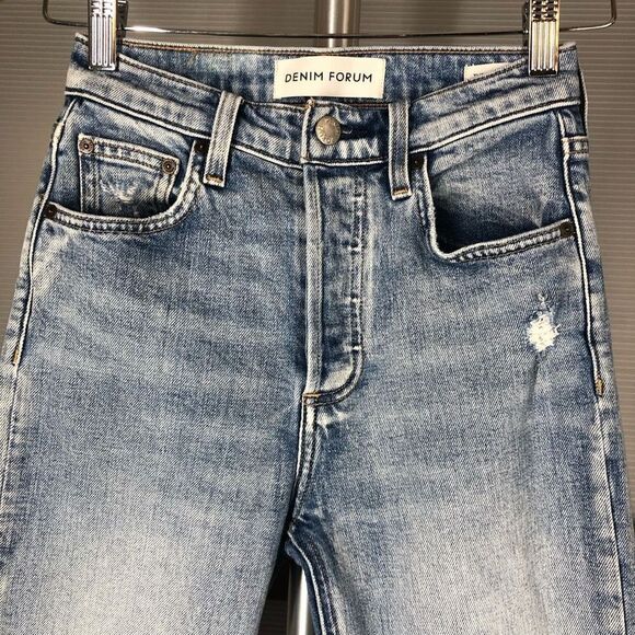 Denim FORUM The Yoko High Rise Slim Light‎ Blue Wash Jeans Sz 23 - Picture 6 of 7